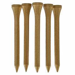 TH Golf Bamboo Golf Tees 70mm   Pack of 50 & 100   Multiple Colour Options   Premium Eco Friendly Sustainable Durable Bamboo Golf Tees (Pack of 50, Gold)