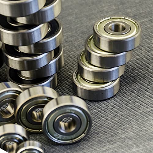 sourcing map 698-2RS Deep Groove Ball Bearing Double Sealed 1180098, 8mm x 19mm x 6mm Carbon Steel Bearings (Pack of 20)