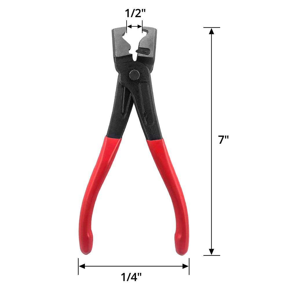 QWORK® Hose Clamp Pliers, Car Hose Clamp CV Boot Clamp pliers Clic & Clic-R Type Collar Clamp for Most Cars