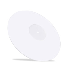 MSDEE Acrylic Turntable Slipmat Pad for Vinyl LP Record Player – 2.7mm Thickness Provides Smooth Sound Quality – Anti Vibration Platter Mat for All Vinyl LP’s (White)