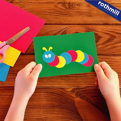 Rothmill Card, 175gsm (230 microns), A4 (210x297mm), 100 Sheets, 5 Bright Colours