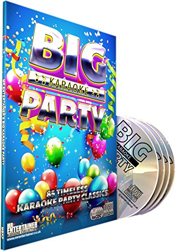 Mr Entertainer Big Karaoke Party 4 x CDandG (CDG) Pack. 85 Songs. Greatest Karaoke Party Hits.