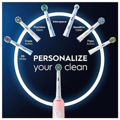 Oral-B Pro 3 Electric Toothbrushes For Adults, Gifts For Women / Men, 1 3D White Toothbrush Head & Travel Case, 3 Modes with Teeth Whitening, 2 Pin UK Plug, 3500, Pink