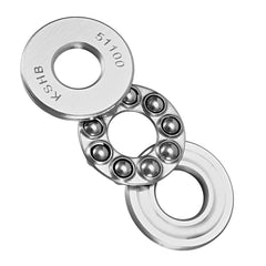 sourcing map 51100 Thrust Ball Bearings 10mm x 24mm x 9mm Chrome Steel ABEC3 Single Row Roller 2pcs