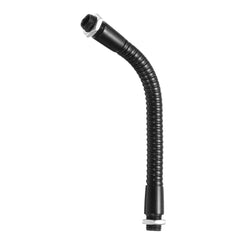 PATIKIL 6 inches Microphone Gooseneck, M10 Fine Thread Metal Universal Hose Flexible Arm Gooseneck Tube Extension for Multifunction DIY, Black