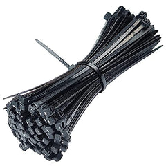 Oksdown 100 Pack Black Plastic Cable Ties 100mm×2.5mm Small Nylon Zip Ties Premium Self Locking 4 inch Mini Tie Wraps