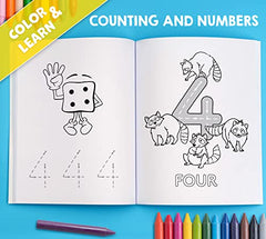 My Big Fun Coloring Book for Toddlers to Learn the Animals, Shapes, Colors, Numbers and Letters: Activity Workbook for Kids Ages 2-4 Years