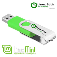 Linux Mint Cinnamon, Mate and XFCE Operating Systems on Multiboot 32GB USB Flash Drive