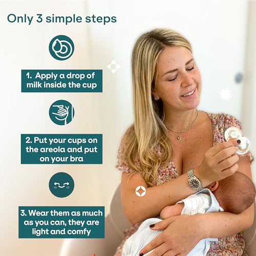 Koala Babycare Silver Nipple Shields NickelFree - Silver Cups Breastfeeding for Nursing Newborn - Protect and Soothe your Nursing Nipples - Made in Italy - Medical Device Class 1 - Tri-laminate Silver