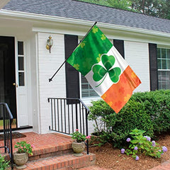 Irish Flag for St Patricks Day – Ireland Flag - St Patrick’s Day decorations – Double-sided Digital Print - 110Den Thick polyester - Double Seam - 2 brass eyelets, large 5ft x 3ft