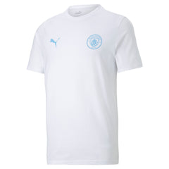 Manchester City Essentials Kids Tee - White - Size 7/8 Years