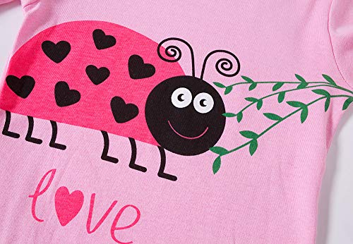 TEDD Girls Christmas Pyjamas Set Toddler Clothes Sleepwear Animal Printed Nightwear Winter Long Sleeve PJs 2 Piece Outfit Xmas Gift for Kids Age 3-4 Years