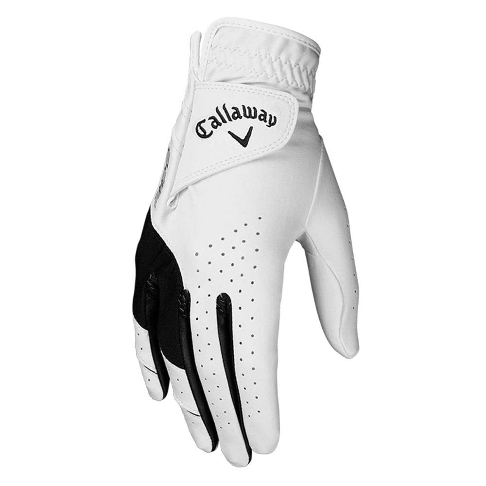 CALLAWAY Boys White 2019 X Junior All Weather Performance Left Hand Golf Glove Medium/Large