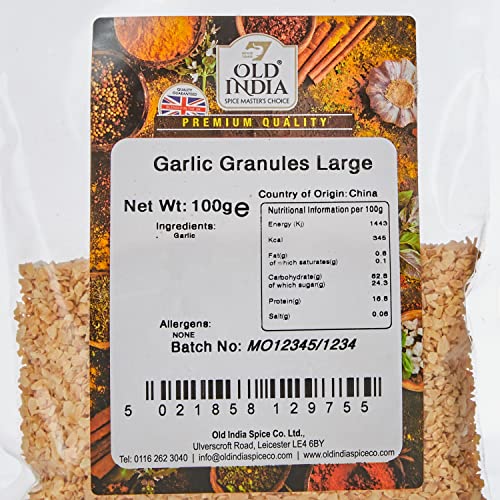 Old India Garlic Granules Large 100g