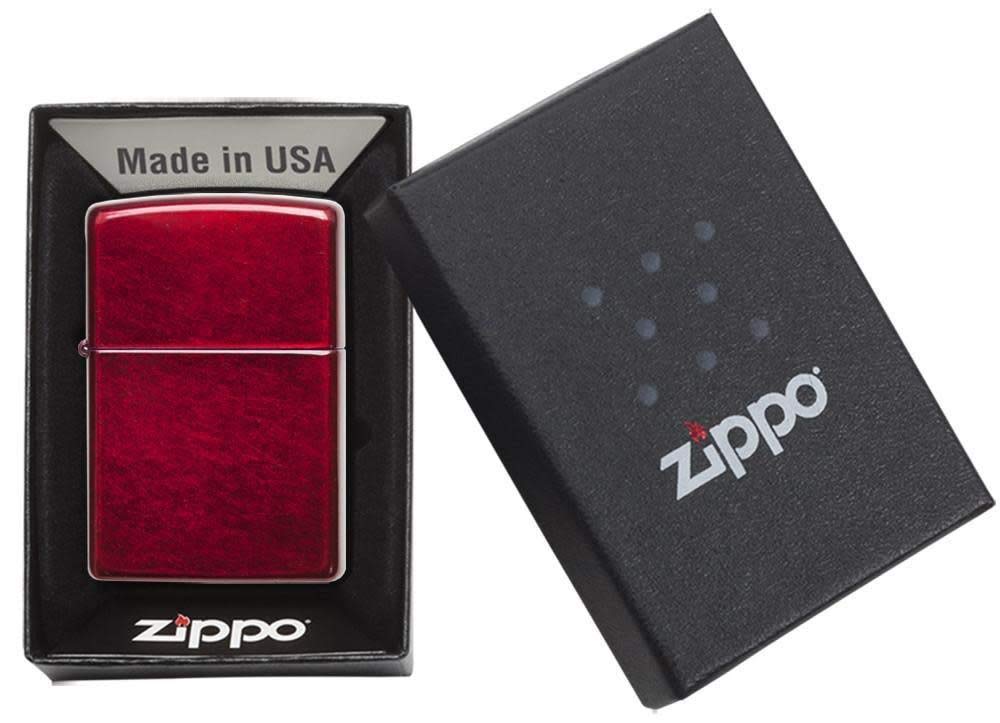 Zippo Unisex's No Logo Regular Lighter, Candy apple red