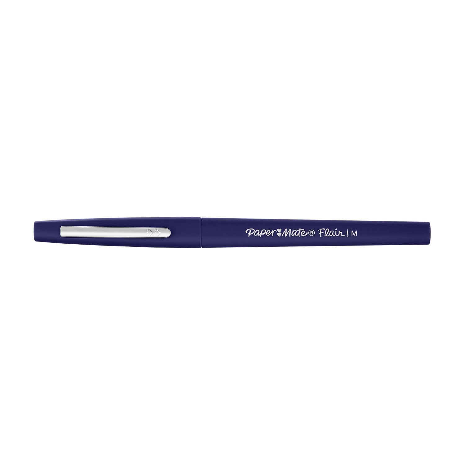 Paper Mate Flair Felt Tip Pens   Medium Point (0.7mm)   Navy Blue   12 Count