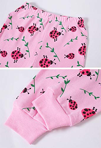 TEDD Girls Christmas Pyjamas Set Toddler Clothes Sleepwear Animal Printed Nightwear Winter Long Sleeve PJs 2 Piece Outfit Xmas Gift for Kids Age 3-4 Years