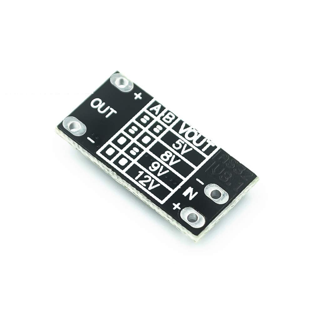 Fasizi 10PCS Multifunctional DIY Mini DC-DC Lithium Battery Boost Module Step Up Board Converter 3.7V to 12V Voltage Regulator Adjust 5V/8V/9V LED Indicator