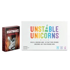 TeeTurtle   Unstable Unicorns Nightmares Expansion   Card Game   Ages 14and   2-8 Players   30-60 Minutes Playing Time