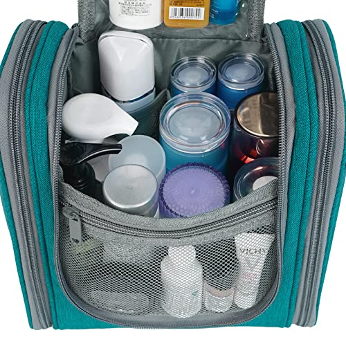 Travel Hanging Toiletry Wash Bag Makeup Cosmetic Organizer for Women Girls Kids (Teal (Medium))