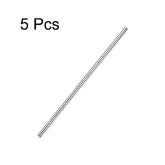 TA-VIGOR 5Pcs 4mm x 200mm Stainless Steel Round Rods, Metal Solid Round Shaft Rods Lathe Bar Stock for DIY Crafts Car Helicopter Airplane Model