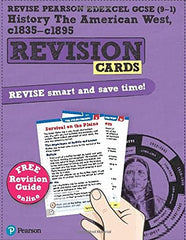 Pearson REVISE Edexcel GCSE History American West Revision Cards (with free online Revision Guide and Workbook): For 2024 and 2025 exams (Revise ... learning, 2022 and 2023 assessments and exams