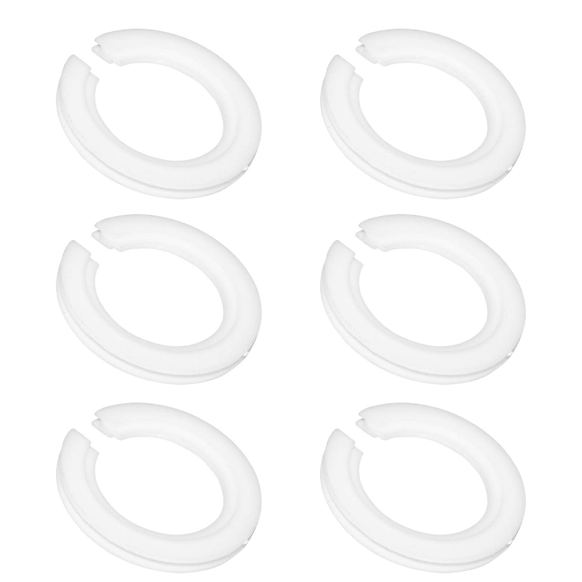 E27 to E14 Plastic Lamp Shade Ring Converter, 42mm to 29mm Lampshade Reducer Ring, Light Shade Adapter Ring to Support Lamp Shade with Duplex Ring Fitting, Pack of 6