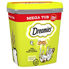 Dreamies Cat Treats, Tasty Snacks with Delicious Tuna Flavour, Pack of 2 (2 x 350 g)