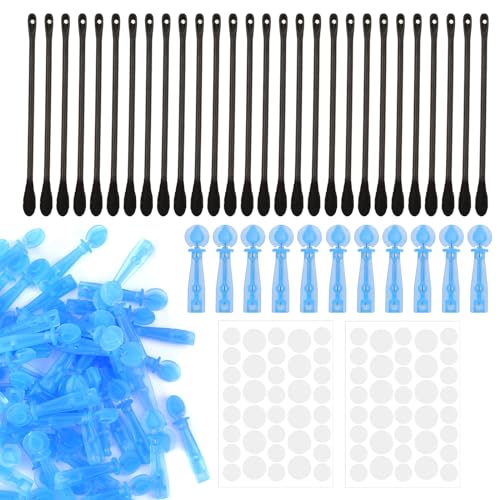 WLLHYF 60 Pcs Blackhead Blemish Remover ABS Blue Tool Comedone Removal Whitehead Blackhead Remover Set Professional Pimple Popper Needle Remover Tools for Beauty Salon Home