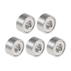 sourcing map 682ZZ Deep Groove Ball Bearings 2mm Inner Dia 5mm OD 2.3mm Bore Double Shielded Chrome Steel Z2 5pcs