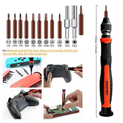 oGoDeal Triwing Screwdriver Set Compatible for Nintendo Switch T6 T8 T9 T10 Torx Security Screwdriver for PS5,PS4, Xbox, Xbox one, Xbox one S Controller, Switch Lite, Joycon,Wii,N64 Repair Tool Kit