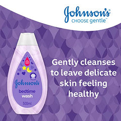 Johnson's Baby Bedtime Wash - Gentle And Mild Delicate Skin And Everyday Use - Natural Calm Aromas, 500ml