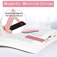 Bookmark,15 pcs Magnetic Bookmark,Pure Color Magnetic Page Markers for Students,Teachers,Office Worker and Reading Lovers