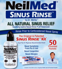 NeilMed Original Sinus Rinse Kit with 60 Premixed Sachets