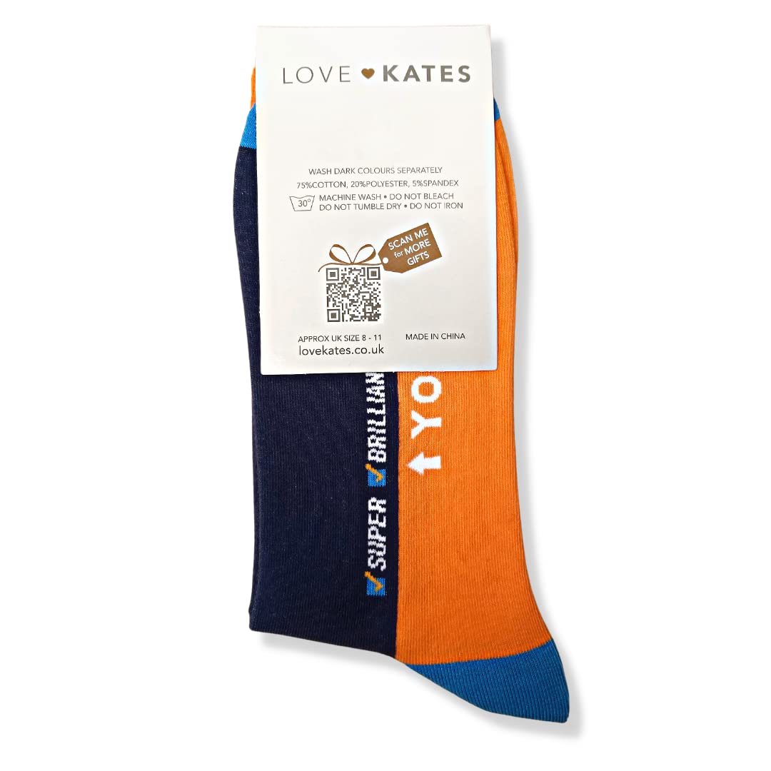 Love Kates Snazzy Socks Best Dad Ever Mens Socks Size 8-11 Gift Range Him LKSOCK002