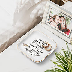 Titanape Friendship Gifts for Women, Best Friend Ring Trinket Dish Unique Gift for Female Friend Birthday Wedding Christmas Gifts