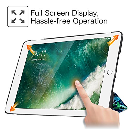 FINTIE Case Compatible with iPad 6th/5th Generation/Air 2/Air 1(9.7-inch, 2018/2017/2014/2013 Model)- Ultra Slim Standing Cover, with Auto Wake/Sleep, Jungle Night