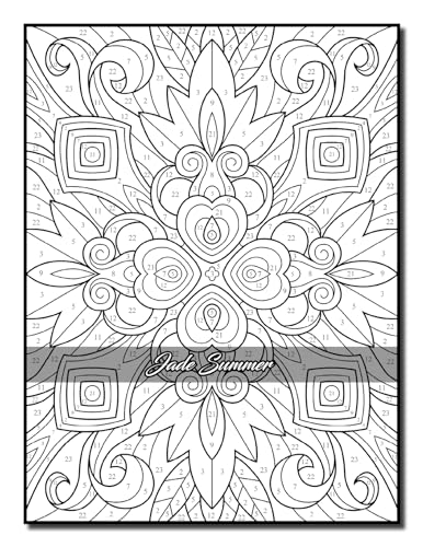 Color by Number Patterns: An Adult Coloring Book with Fun, Easy, and Relaxing Coloring Pages (Color by Number Coloring Books)