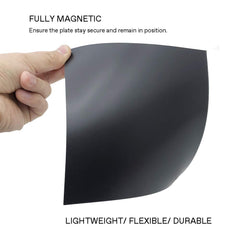 BEEWAY Fully Magnetic P Plates for Car New Driver - Extra Thick 1.0mm Strong Magnet, Not Fly Off At High Speeds - 2 Pack