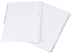 Q-Connect 1-100 Index Multi-Punched Reinforced Board Clear Tab A4 White