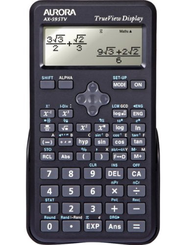 Aurora Dot Matrix Scientific Calculator - Black (Pack of 1), AX-595TV