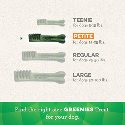 Greenies Original Petite Natural Dental Care Dog Treats, 6 oz. Pack (10 Treats)