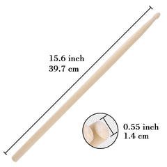 Aopoy 2 Pairs Drum sticks 7A, Classic Maple Wood Drumsticks, Wood Tip Drumstick, for Adults Kids and Beginners