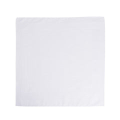 Lulusilk White Handkerchiefs for Men and Women, 100% Cotton Fabric, white, 40x40 cm/6 units