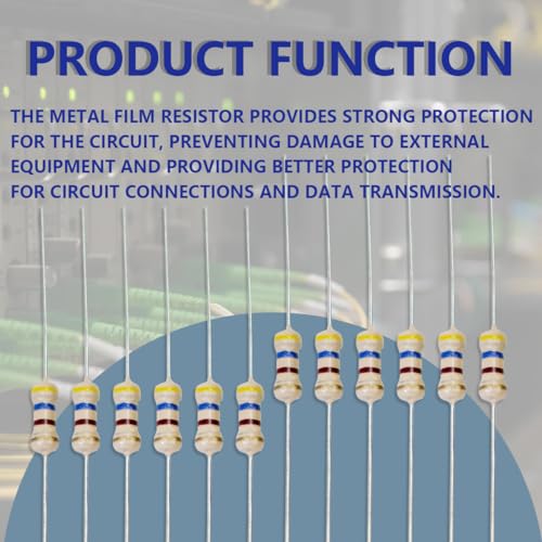 Innfeeltech 300 Pcs 1/4W 5% Tolerance 470 Ohm Carbon Film Resistor Resistance for DIY Project and Experiments