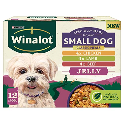 Winalot WINALOTSmall Dog Food Pouches Mixed in Jelly 4packs of 12x100 g