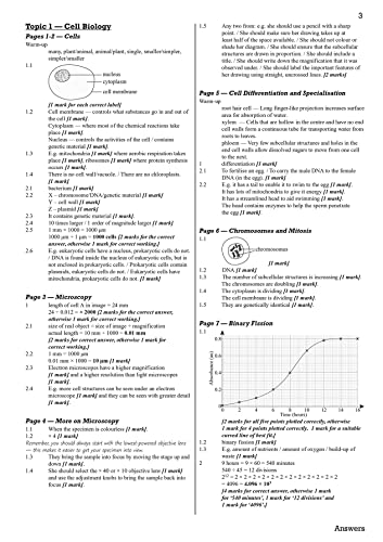 GCSE Biology AQA Answers (for Exam Practice Workbook) - Higher (CGP AQA GCSE Biology)