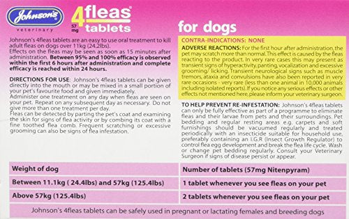 Johnsons 4Fleas Tablets Large Dogs 3 Treatment Pack