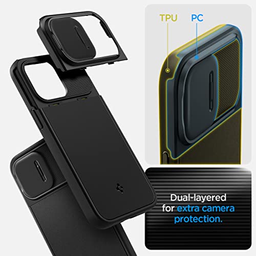 Spigen Optik Armor MagFit MagSafe Case Compatible with iPhone 14 Pro Max - Black