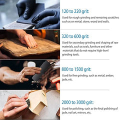 120 To 3000 Assorted Grit Sandpaper, 23 x 9 cm, 36-Sheet (36-Sheet sandpaper)